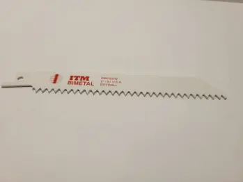 Reciprocating Saw Blade 6" 6 Teeth Drywall V-Head 3/4X6X.050