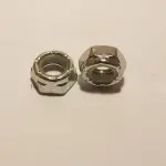 Jam Nut Nylock Grade A 1/4-20 Zinc Clear