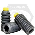 Socket Set Screw Nylon Tip Alloy Steel 1 1/8-7x1 1/2 Black Oxide