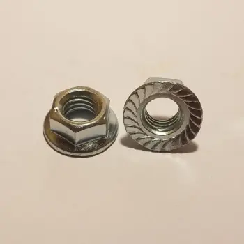 Flange Nut Serrated Steel 5/8-11 ZC