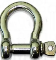 Screw Pin Shackle Stainless Steel .304 3/16