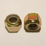 Nylock Lock Nut Grade C 1/4-28 Zinc Yellow