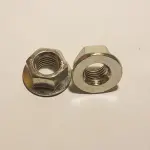 Flange Nut Non Serrated Class 10 M6-1.0 Zinc Clear