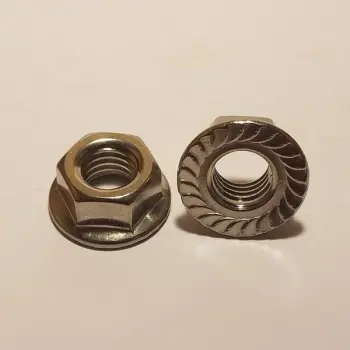Flange Nut Serrated SS304 1/2-13