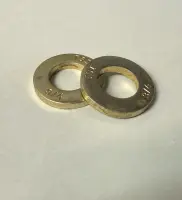 Flat Washer SAE Heavy thru hard 1/4 Zinc Yellow USA
