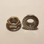 Flange Nut Serrated Stainless Steel .304 8-32